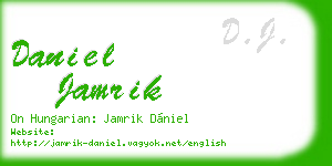 daniel jamrik business card