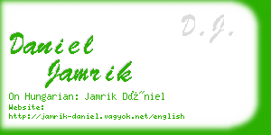 daniel jamrik business card